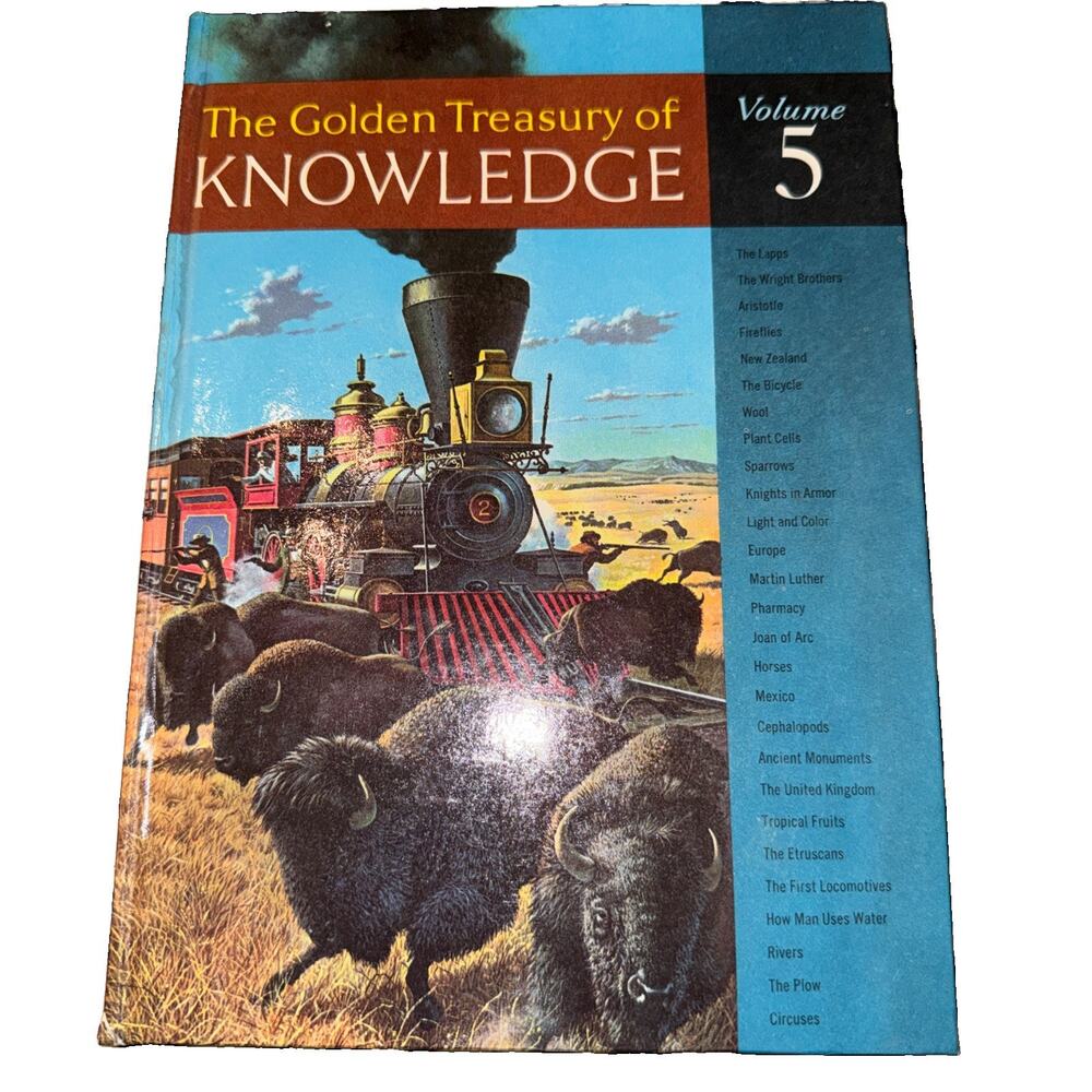 The Golden Treasury of Knowledge, Volume 5 Hardcover Golden Press 1961